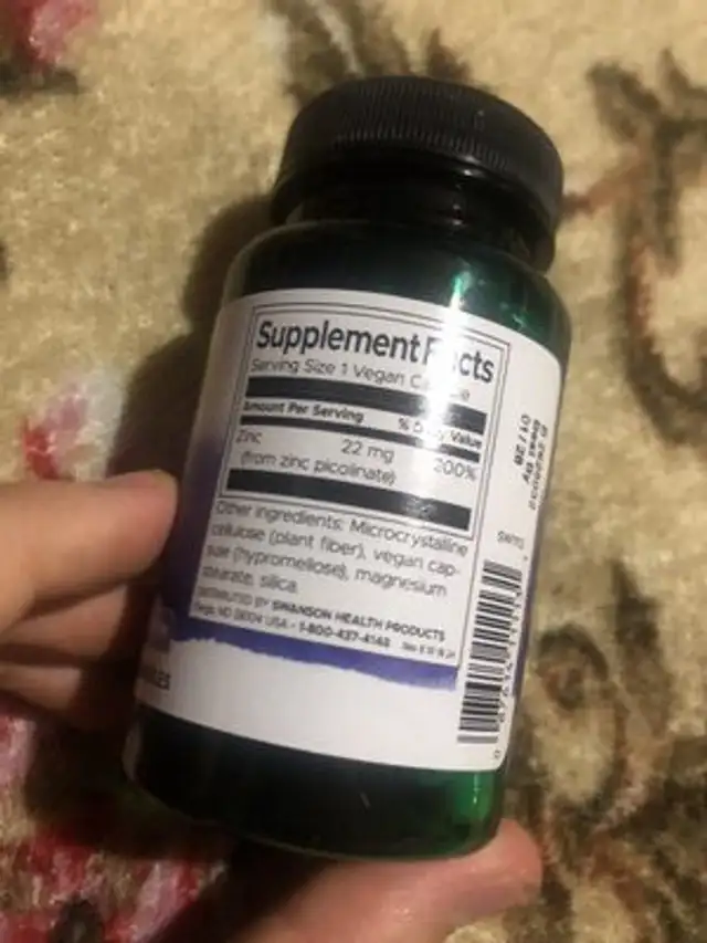 zinc picolinate ingredients label