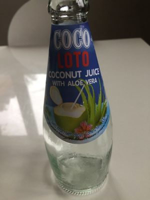 Coco Loto Juice - Coconut With Aloe Vera front packaging