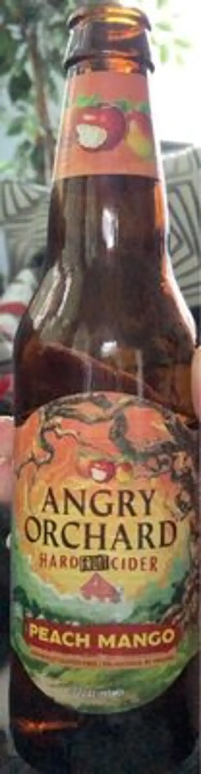 Angry orchard hard fruit cider peach mango