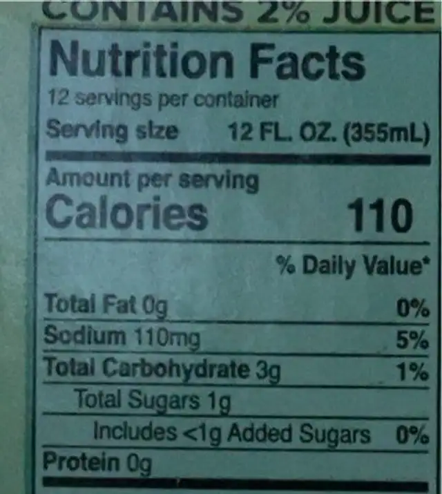 Truly margarita style mix pack nutrition facts table