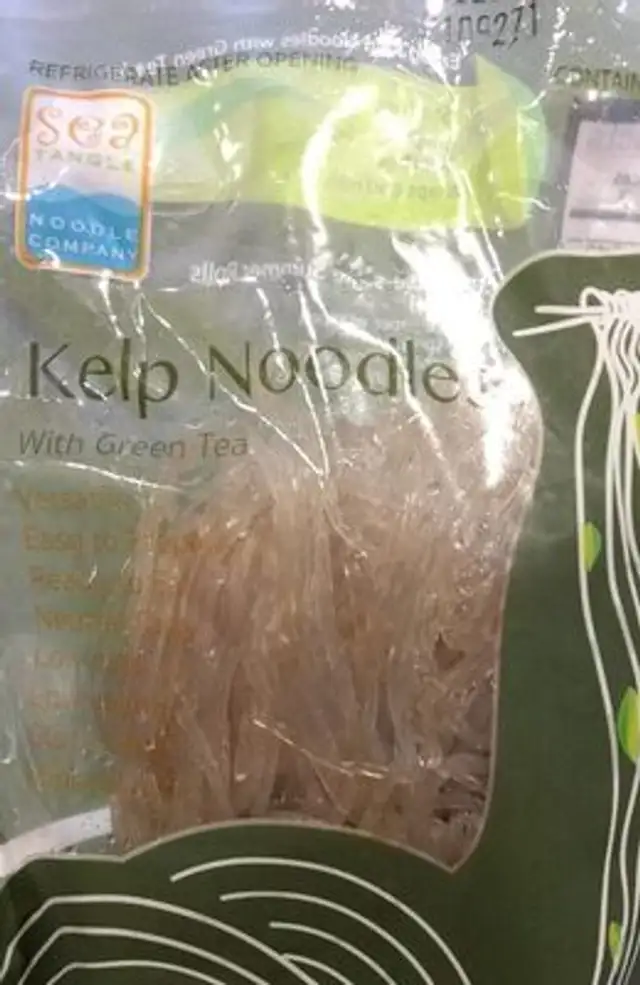 Kelp Noodles with green tea