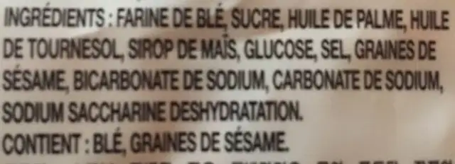 Ramyun snack ingredients label