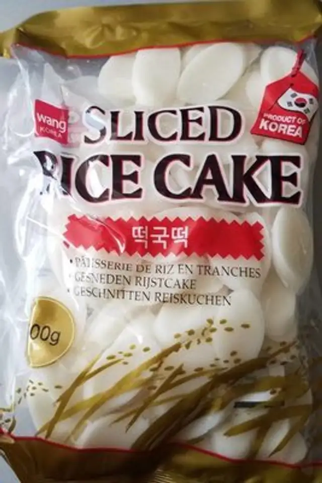 Sliced rice cakes