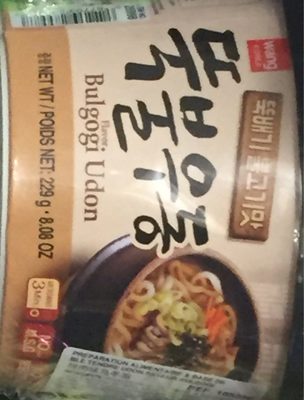 Bulgogi Udon front packaging