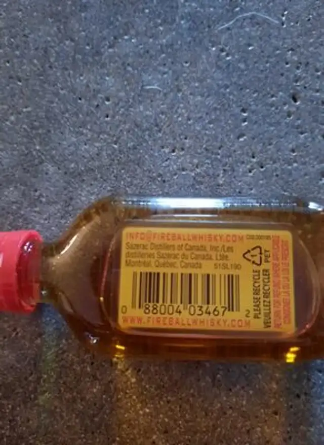 fireball ingredients label