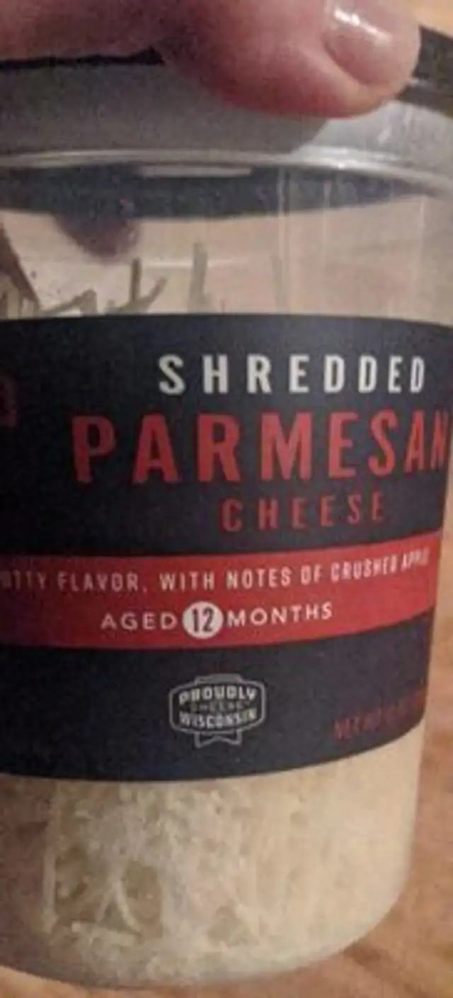 Sherred Parmesan cheese