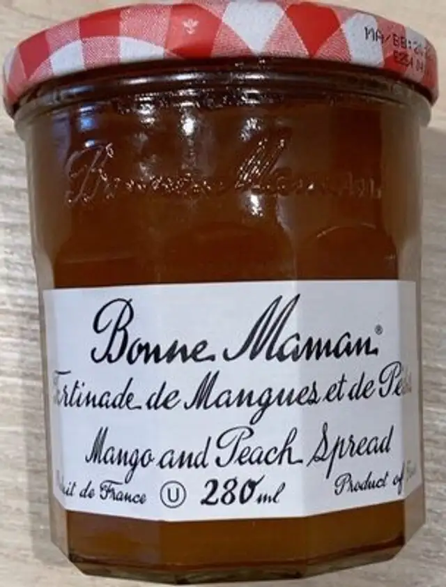 Mango Peach Preserves front packaging
