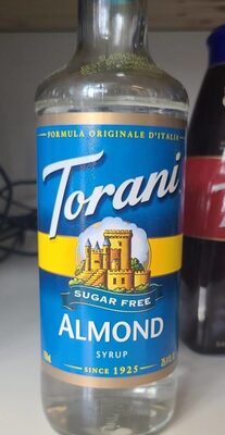 Sf Almond Syrup front packaging