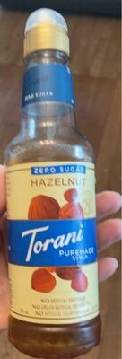 Zero Sugar Hazelnut Puremade Syrup