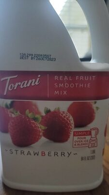 Torani real fruit smoothie mix strawberry