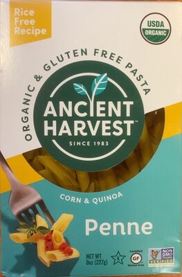 Organic & Gluten Free Pasta (Corn & Quinoa) - Penne front packaging