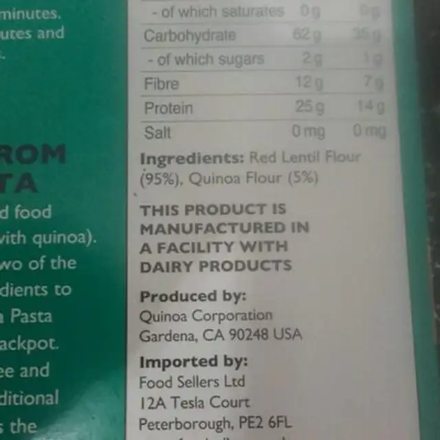 ancient harvest ingredients label