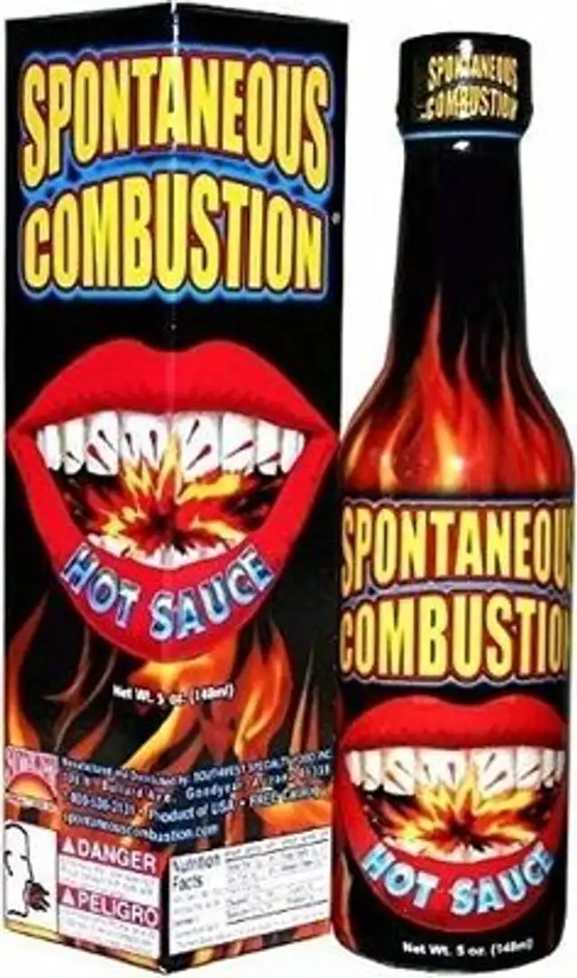 Spontaneous combustion hot sauce