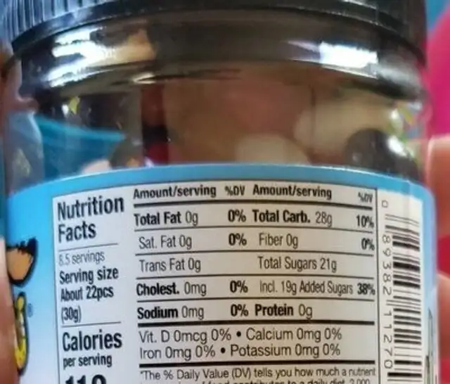 Southwest Specialty Foods Ass Kickin Jelly Beans 9 Oz nutrition facts table