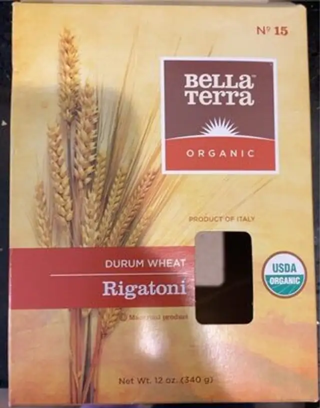 Durum wheat rigatoni