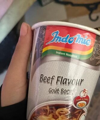 Beef flavoured indomie cup