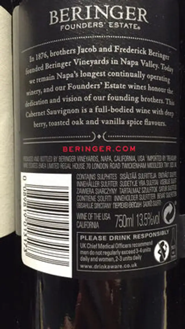 Beringer Founders' Estate Cabernet Sauvignon