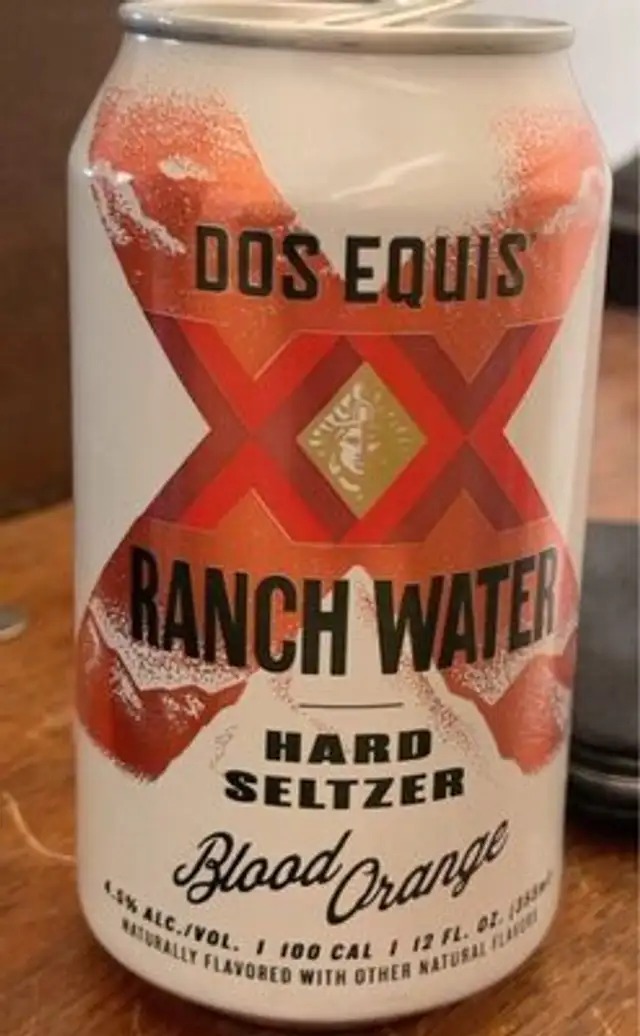 Ranch water hard seltzer blood orange