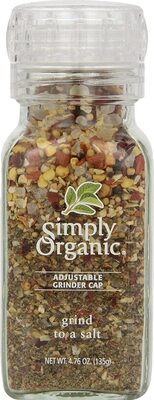 Grind to a salt certified organic front packaging