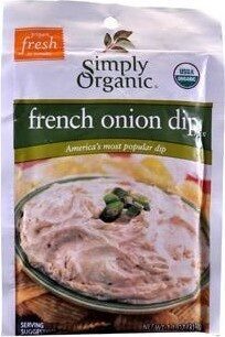 Simply organic certified organic french onion dip mix