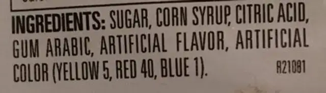 Smog Balls 3 Oz Package ingredients label