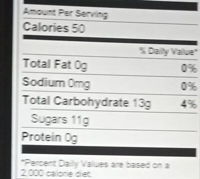 Hazardously sour candy barrel nutrition facts table