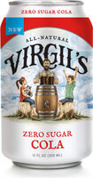 Virgils new allnatural zero sugar cola
