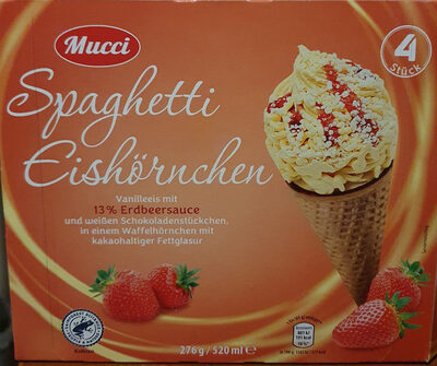 Spaghetti Eishörnchen