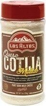 Queso cotija molido cheese shaker tripack front packaging
