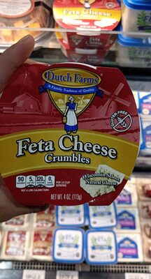 Dutch farms, feta cheese crumbles