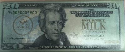 Gourmet milk chocolate front packaging