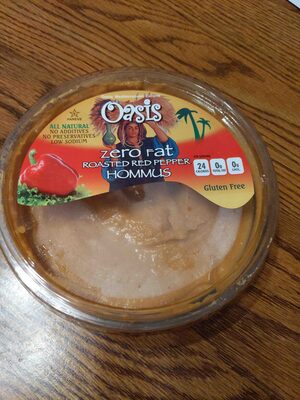 Zero fat roasted red pepper hummus