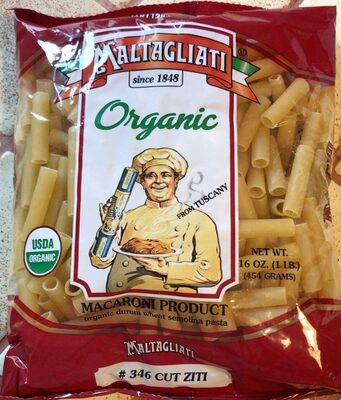Organic Cut Ziti Pasta
