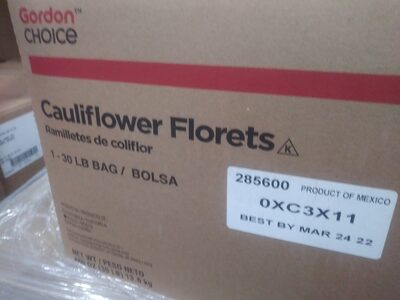 Frozen Cauliflower Florets