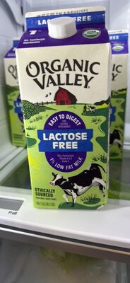 Lactose Free 1% Low Fat Milk front packaging