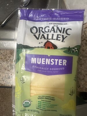 Muenster Cheese Deli Slices front packaging