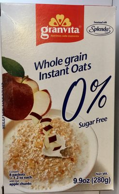 WHOLE GRAIN INSTANT OATS front packaging