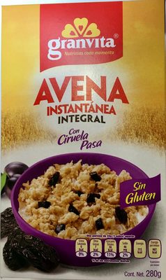 Avena Instantánea Integral front packaging