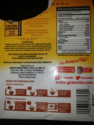 Avena instantánea integral