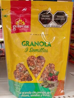 Granola con 9 Semillas front packaging