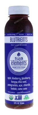 Elements, Blutrients Fruit Juice Smoothie, Apple, Blueberry, Blackberry, Banana, Pomegranate, Chia Seed, Chlorella, Baobab, Camu Camu