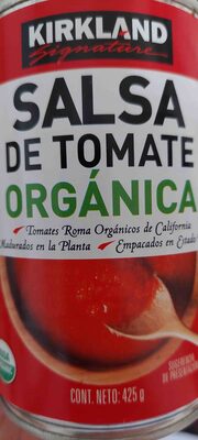 Salsa de tomate front packaging