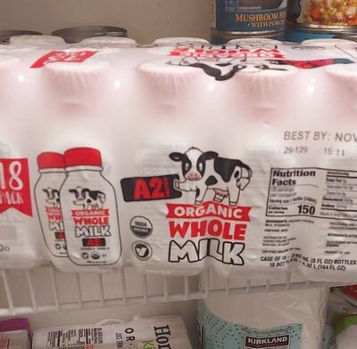 Organic whole milk