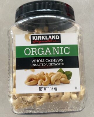 Whole cashews unsalted unroasted