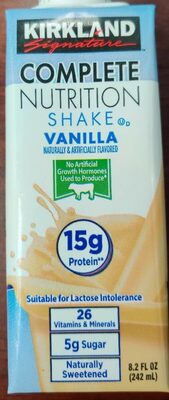 Complete Nutrition Shake, Vanilla