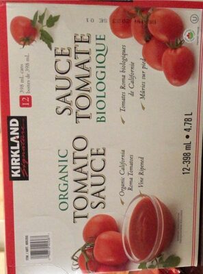 Sauce tomate biologique