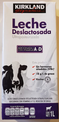 Leche Deslactosada front packaging