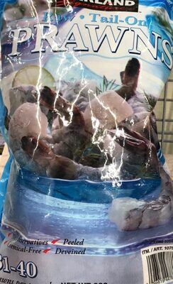 Crevette crue front packaging