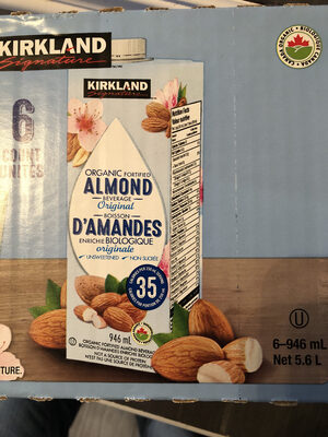 Boisson d’amandes biologique