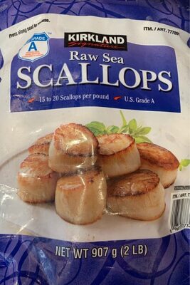 Raw Sea Scallops front packaging